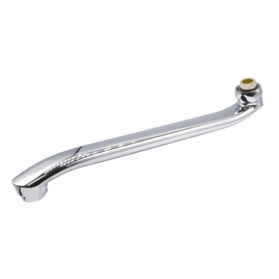 Излив для смесителя ванны MIXLINE S-образный плоский 35 см