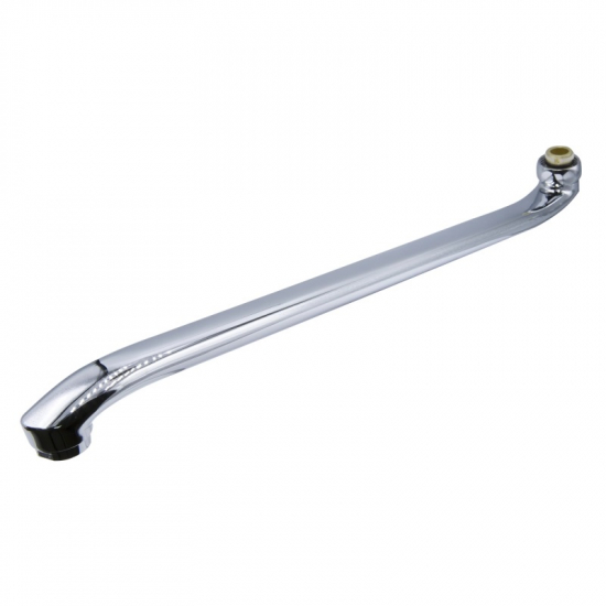 Излив для смесителя ванны MIXLINE S-образный плоский 50 см