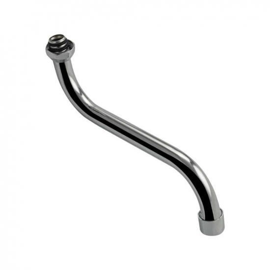 Излив для смесителя ванны САНАКС 00024 S-образный трубчатый 22 см