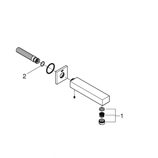 Излив GROHE Eurocube 13303000, для ванны, хром