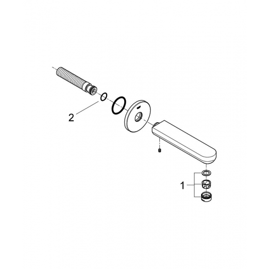 Излив GROHE Eurosmart Cosmopolitan 13261000, для ванны, хром