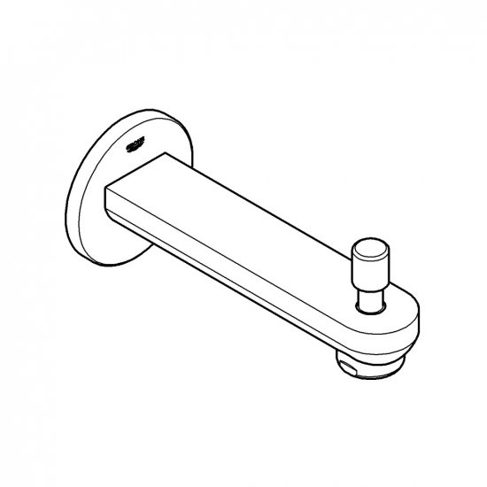 Излив GROHE Eurosmart Cosmopolitan 13262000 для ванны с душем, хром