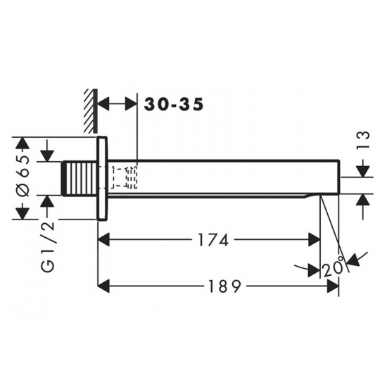 Излив HANSGROHE Finoris 76410700 для ванны, матовый белый