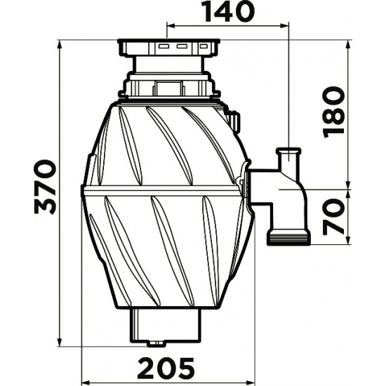 Измельчитель отходов OMOIKIRI Nagare 500