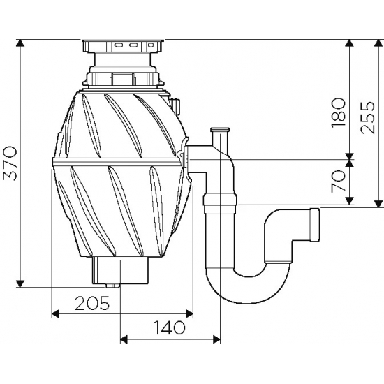 Измельчитель отходов OMOIKIRI Nagare 500