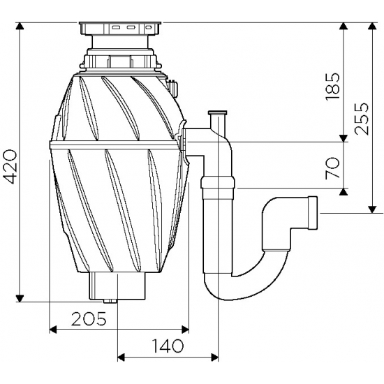 Измельчитель отходов OMOIKIRI Nagare 750