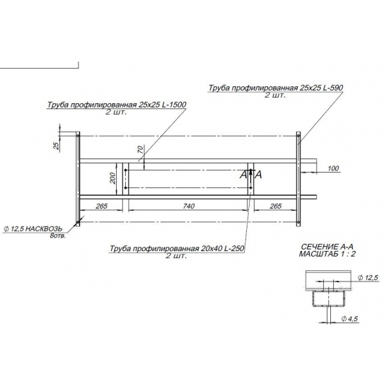 Каркас AQUANET Amelia 180
