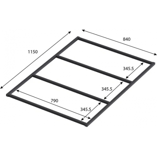 Каркас для душевого поддона BAS FLOW, ESSENTIA, STELLA 120*90