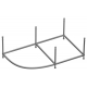 Каркас для ванны ROCA Merida 170х100
