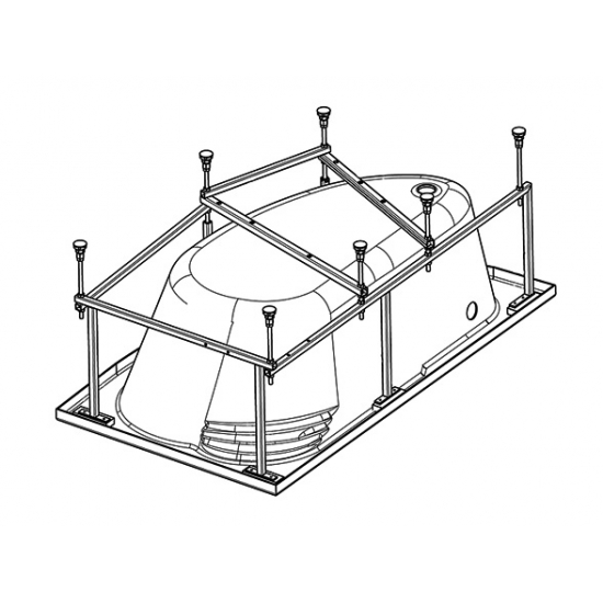 Каркас для ванны SANTEK Майорка 1WH112431 150х90 L / R