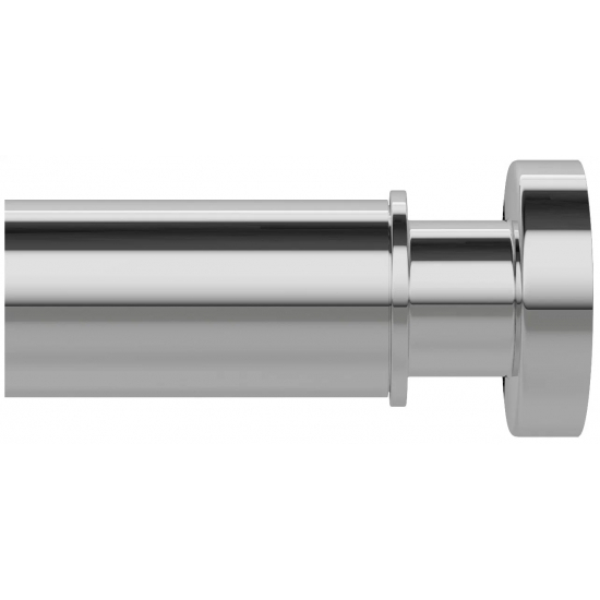 Карниз для ванной IDDIS Elegante 110x200 глянцевый хром, без колец