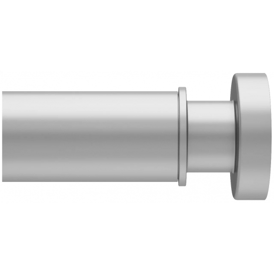 Карниз для ванной IDDIS Elegante 110x200 матовый хром, без колец