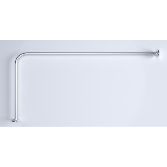 Карниз для ванны 1МАРКА Г-образный 150х75 нержавейка