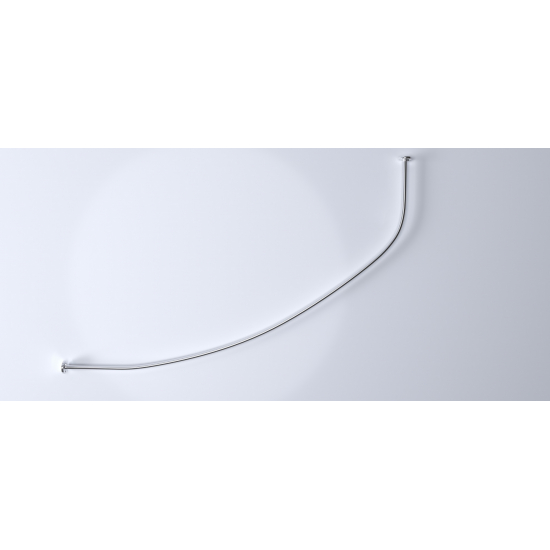 Карниз для ванны 1МАРКА Лил (Lil) 140x90 нержавейка 