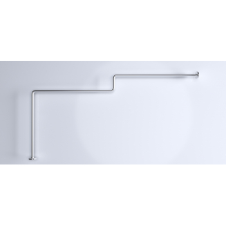Карниз для ванны 1МАРКА Линея (Linea) 165x85 нержавейка 