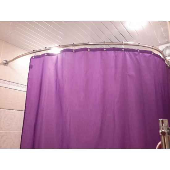 Карниз для ванны АКВАТЕК Вега 170x105 дуга нержавейка