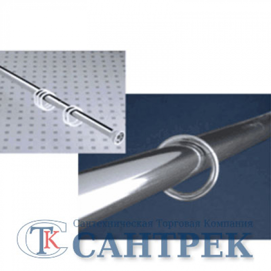 Карниз для ванны SANTREK HOME 160 прямой нержавейка 