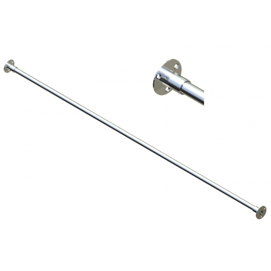 Карниз для ванны SANTREK HOME 170 прямой нержавейка 