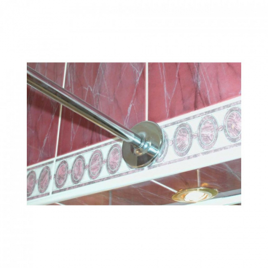 Карниз для ванны SANTREK HOME 180х80 Г-образный нержавейка