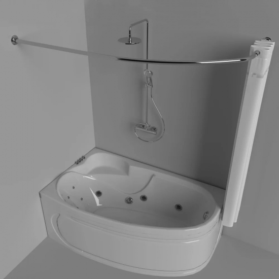 Карниз для ванны ТРИТОН Кайли 150х100 нержавейка