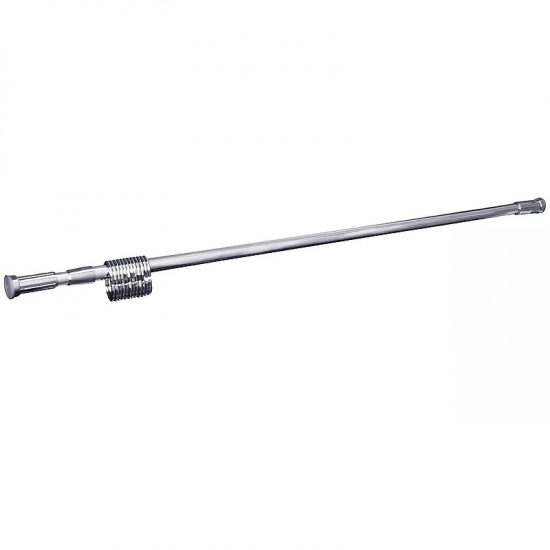 Карниз для ванны ZALEL 110х200 хром с кольцами