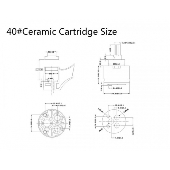 Картридж для смесителя 40 мм FRAP F50-3
