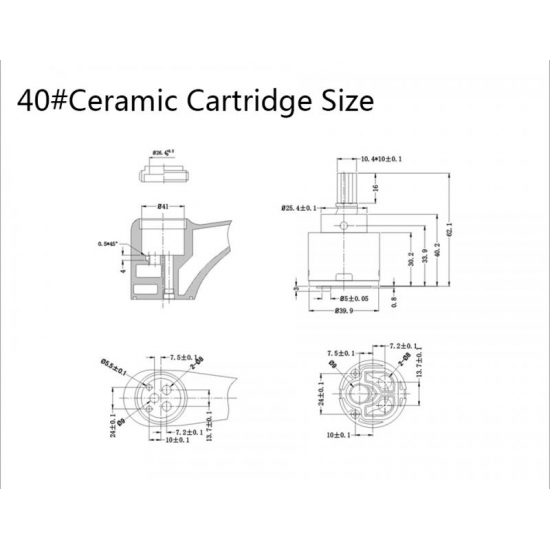 Картридж для смесителя 40 мм FRAP F50