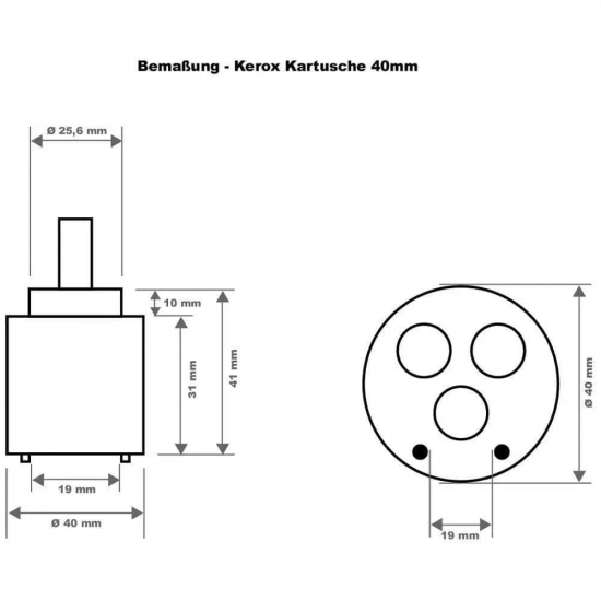 Картридж для смесителя 40 мм GAPPO Sedal G50