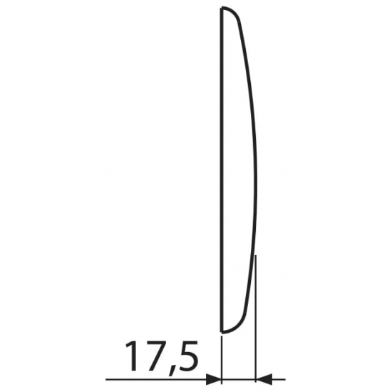 Кнопка для инсталляции  ALCA PLAST М171 хром глянцевая