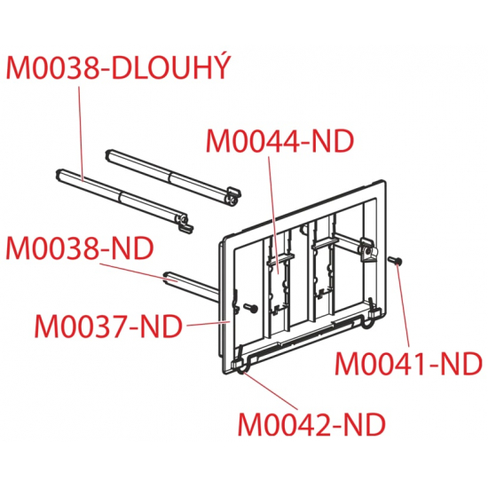 Кнопка для инсталляции  ALCA PLAST М270 белая