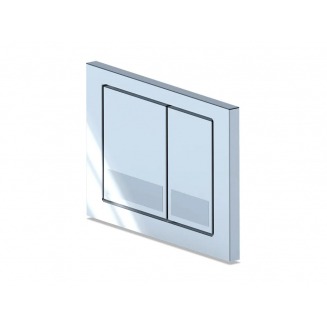 Кнопка для инсталляции АНИ ПЛАСТ WP1210 квадрат хром глянец