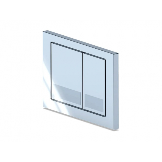 Кнопка для инсталляции АНИ ПЛАСТ WP1210 квадрат хром глянец