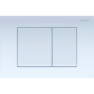 Кнопка для инсталляции AQUATEK KDI-0000009 (001A) белая, клавиши квадрат