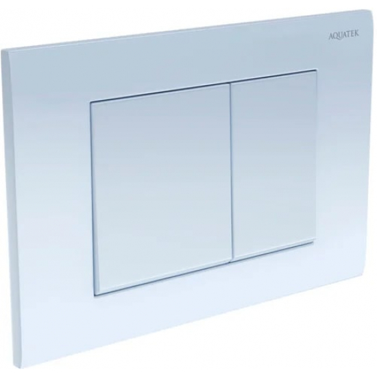 Кнопка для инсталляции AQUATEK KDI-0000009 (001A) белая, клавиши квадрат