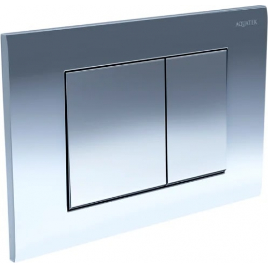 Кнопка для инсталляции AQUATEK KDI-0000010 (001B) хром глянец, клавиши квадрат