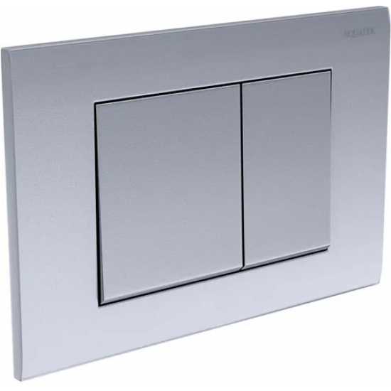 Кнопка для инсталляции AQUATEK KDI-0000011 (001C) хром матовый, клавиши квадрат