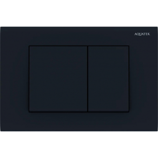 Кнопка для инсталляции AQUATEK KDI-0000012 (001D) черный матовый, клавиши квадрат