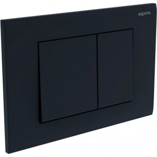 Кнопка для инсталляции AQUATEK KDI-0000012 (001D) черный матовый, клавиши квадрат