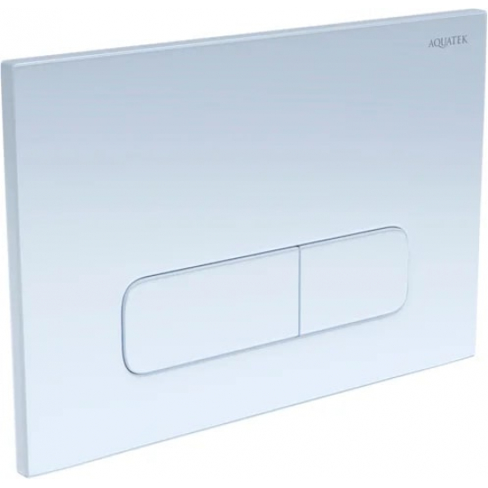 Кнопка для инсталляции AQUATEK KDI-0000013 (002A) белая, клавиши прямоугольные