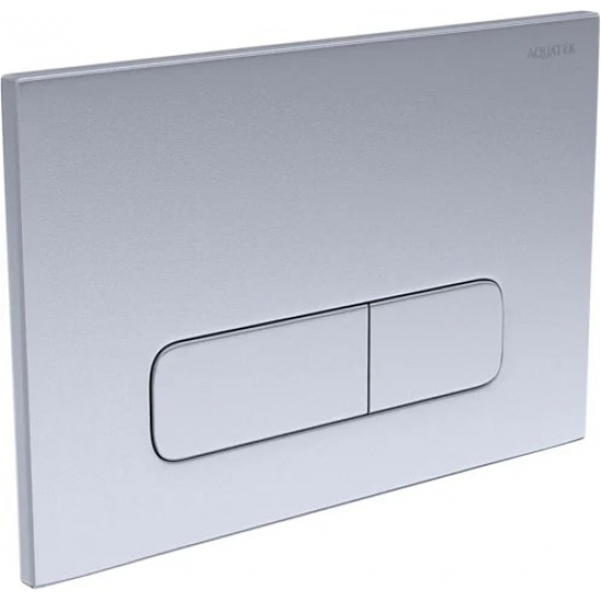 Кнопка для инсталляции AQUATEK KDI-0000014 (002C) хром матовый, клавиши прямоугольные