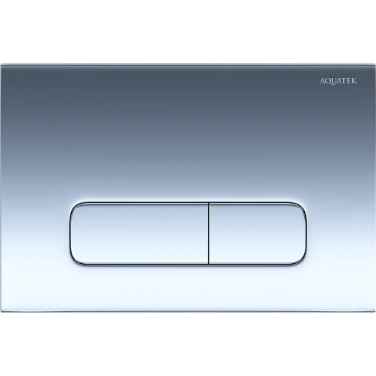 Кнопка для инсталляции AQUATEK KDI-0000016 (002B) хром глянец, клавиши прямоугольные