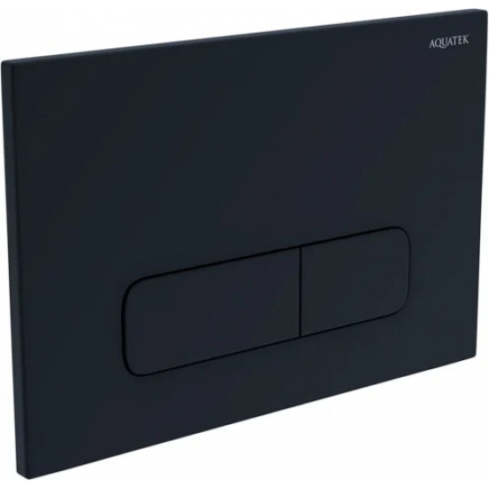 Кнопка для инсталляции AQUATEK KDI-0000017 (002D) черный матовый, клавиши прямоугольные