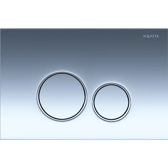 Кнопка для инсталляции AQUATEK KDI-0000018 (005B) хром глянец, клавиши круглые