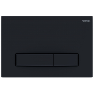Кнопка для инсталляции AQUATEK KDI-0000025 Slim (009D) чёрный матовый, клавиши прямоугольные