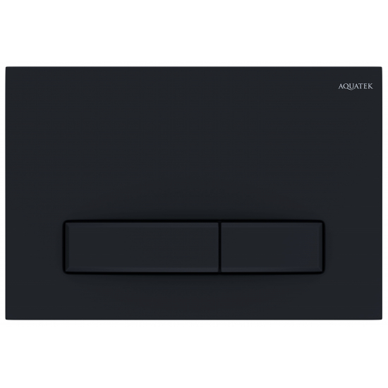 Кнопка для инсталляции AQUATEK KDI-0000025 Slim (009D) чёрный матовый, клавиши прямоугольные