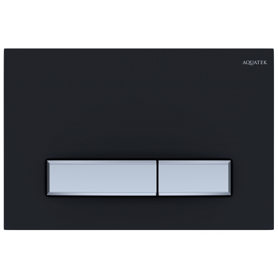 Кнопка для инсталляции AQUATEK KDI-0000026 (009D-1) чёрный/никель, клавиши прямоугольные
