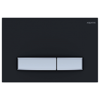 Кнопка для инсталляции AQUATEK KDI-0000031 (009D-2) чёрный/хром, клавиши прямоугольные