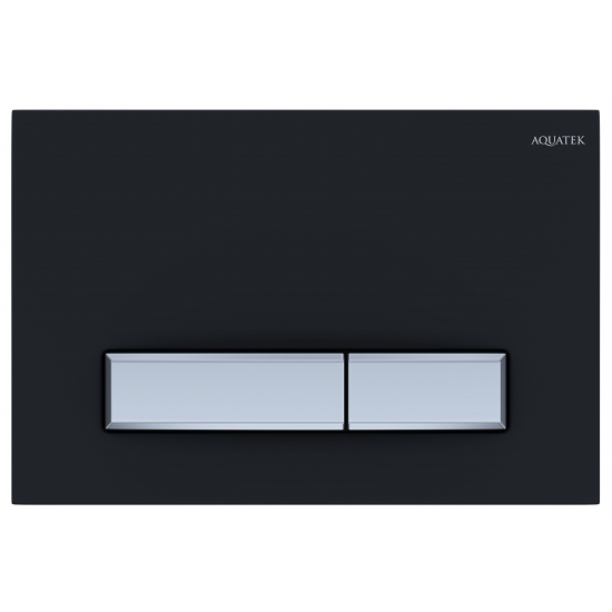 Кнопка для инсталляции AQUATEK KDI-0000031 (009D-2) чёрный/хром, клавиши прямоугольные