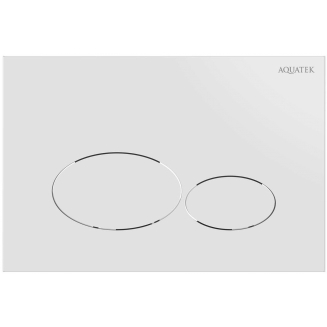 Кнопка для инсталляции AQUATEK KDI-0000071 (GLA) белый глянец, клавиши овал