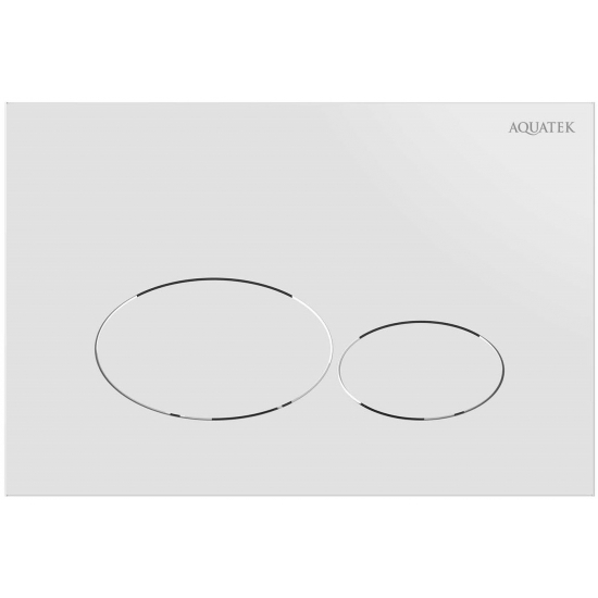 Кнопка для инсталляции AQUATEK KDI-0000071 (GLA) белый глянец, клавиши овал